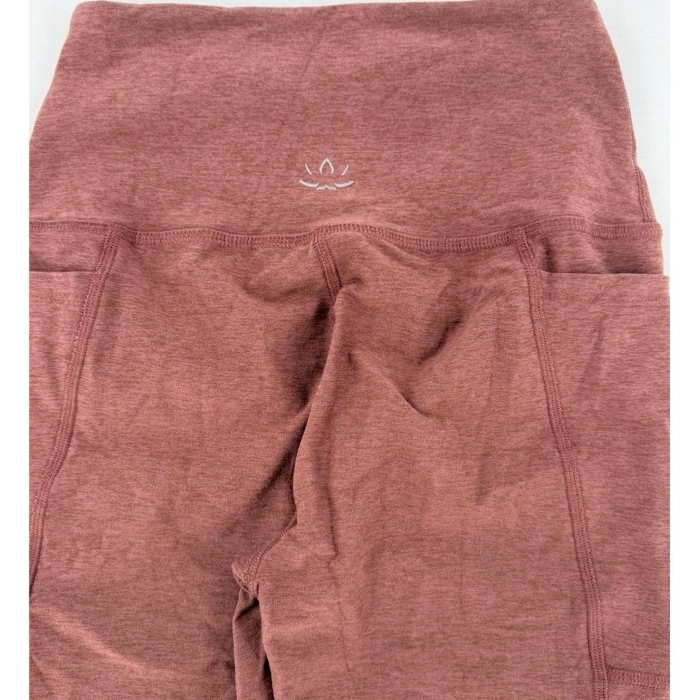 Beyond Yoga High Waisted Leggings Mauve Brown Pocket Size M - Picture 3 of 13